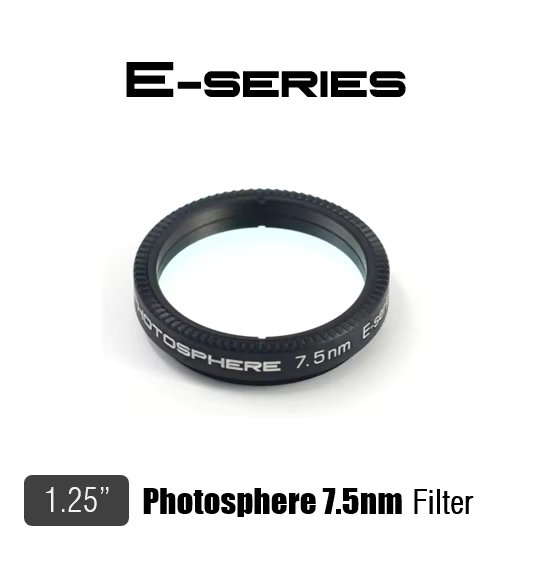 Player One 1.25" Photosphere 7.5nmnm Filter For Solar Granulation and Sunspot Details LD2083A