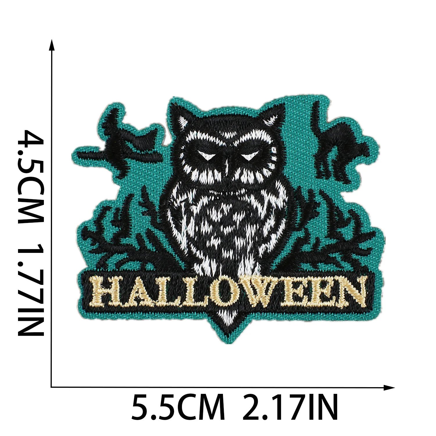 Horror Doll Ghost Halloween Popular Embroidered Logo Garment Accessories Cloth Sticker Patches Iron-on Bag Clothing For Kid