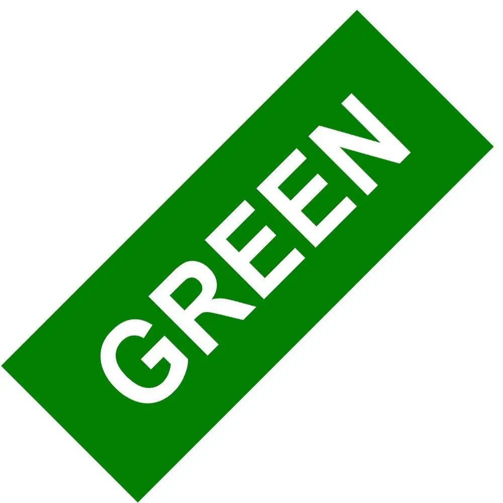 White on Green