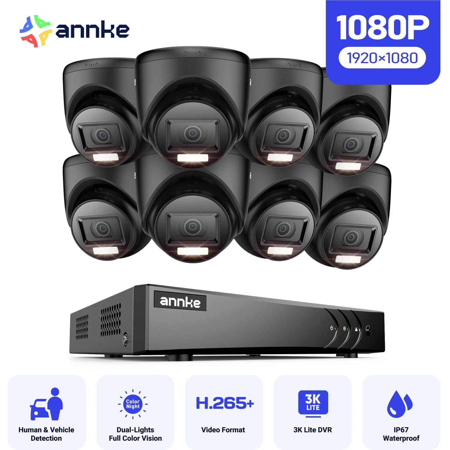8pcs cameras