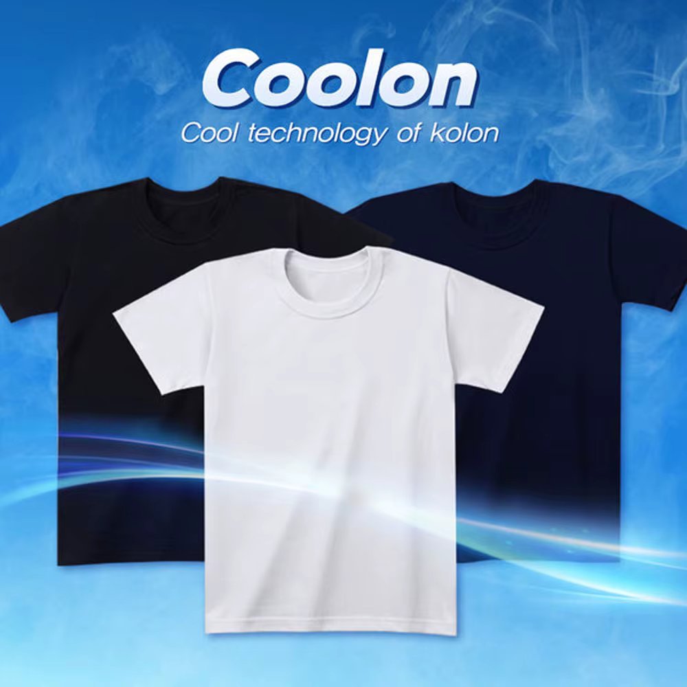 [2-sheet set] S~ 3XL Better Korean Production Functional Coolon Cool Mash Men Women Cool T-shirt Half-sleeved Tea Cool Ttee