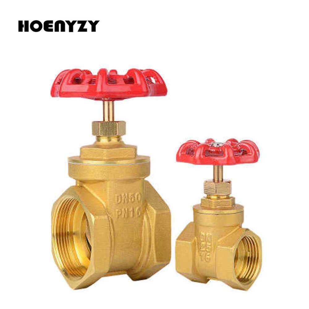 G 1/2" 3/4" 1" 1-1/2" 2"  Female Thread Brass Gate Valve DN15 DN20 DN25 DN32 DN40 DN50 with Steel Handwheel Full Port