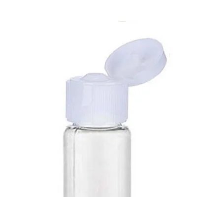 Clear with White Cap