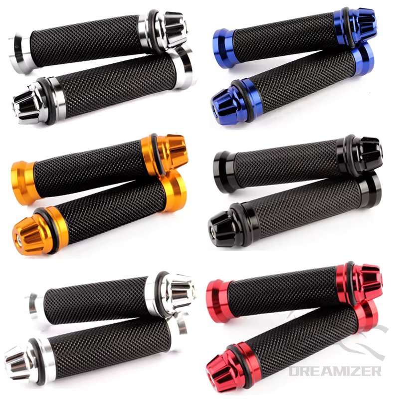 1 Pair Anti-Slip Motorcycle Grips Hand Handlebar Bar Bicycle Rubber Motorcycle Mountain Cycle Handle Handlebar Bar Grips