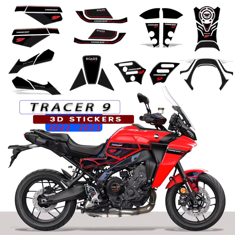 For Yamaha Tracer 9 Tracer 9GT TRACER 9 TRACER9 2022 2023 - Motorcycle Accessories 3D Epoxy Resin Sticker Decal 3D Sticker