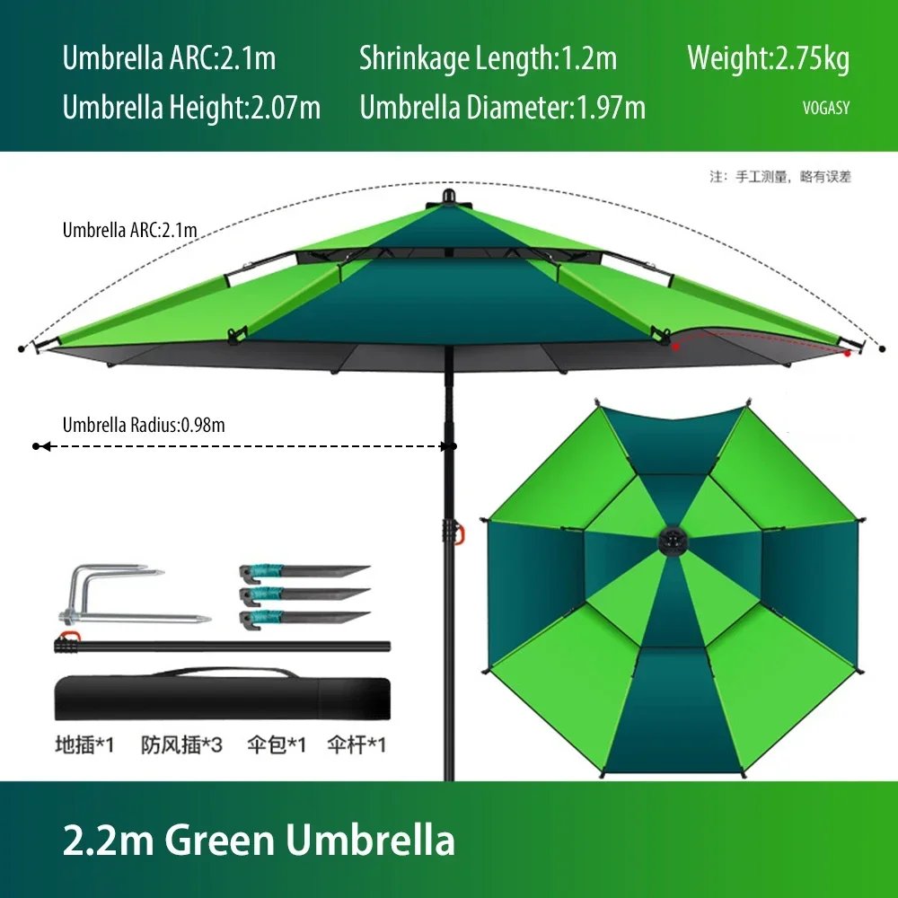 Dark-Grass Green2.2m