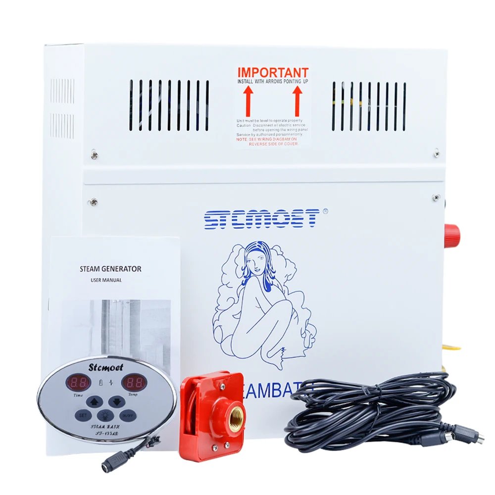 9KW Steam Generator for Shower 220V/380V Home Steam Machine Sauna Equipment Sauna Bath SPA Steam Shower with Digital Controller
