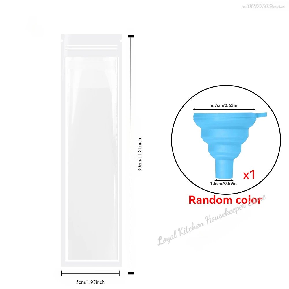 10/50/100pcs Summer Food Grade Disposable Ice Popsicle Molds Bags Transparent Bag DIY Popsicle Plastic Reseal Packaging Bag