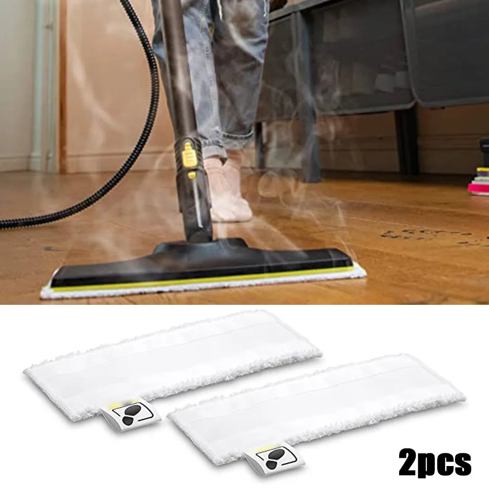 2 PCS Steam Cleaner Floor Cloth Pads For Karcher SC1 SC2 SC3 SC4 SC5 Floor Steamers Microfiber Home Cleaning Durable