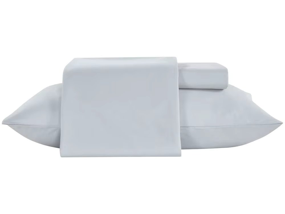 Jolitex Polyester Single Bed Set 300 Yarn Grey Silk Touch 2 Pieces