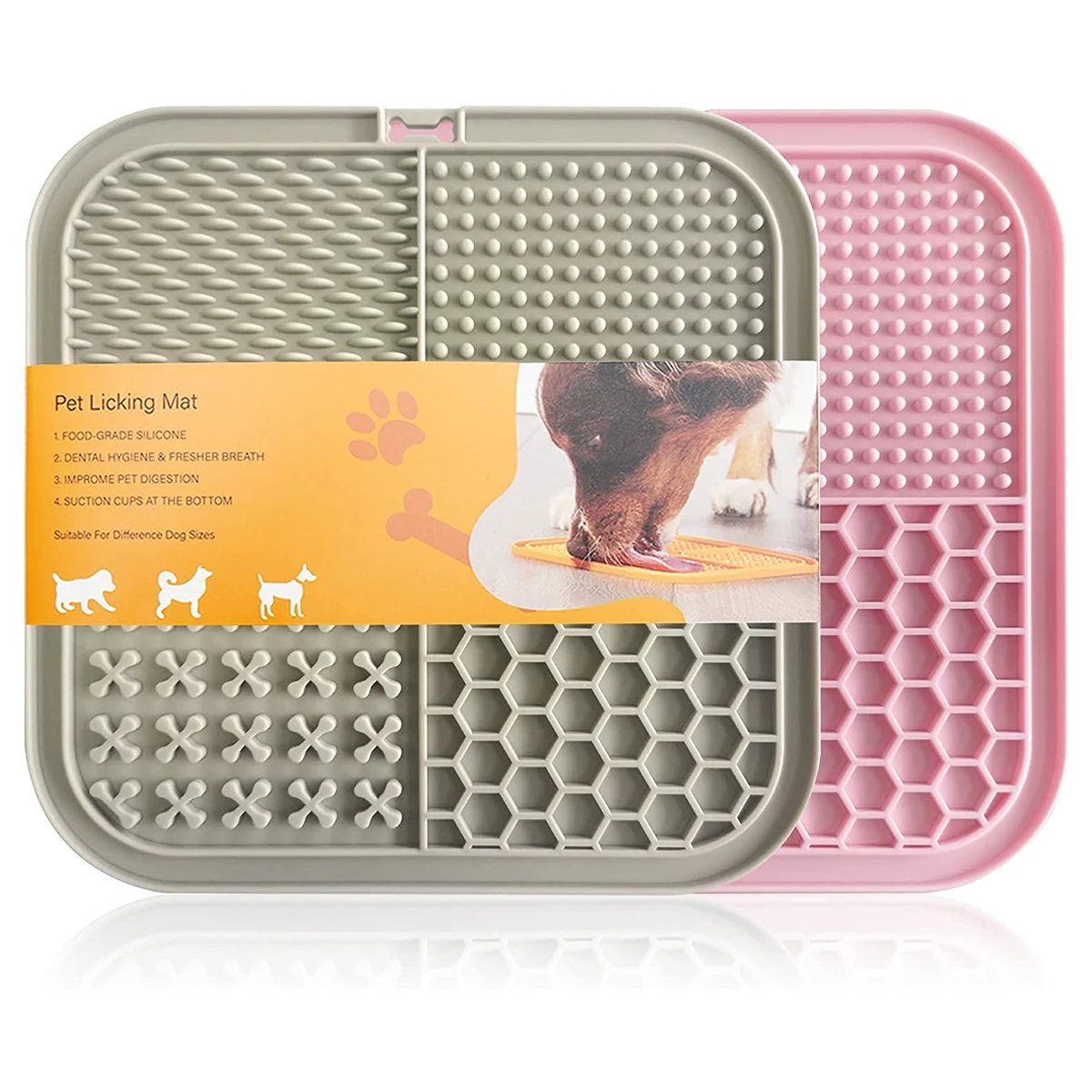 2 Pcs Grey Pink
