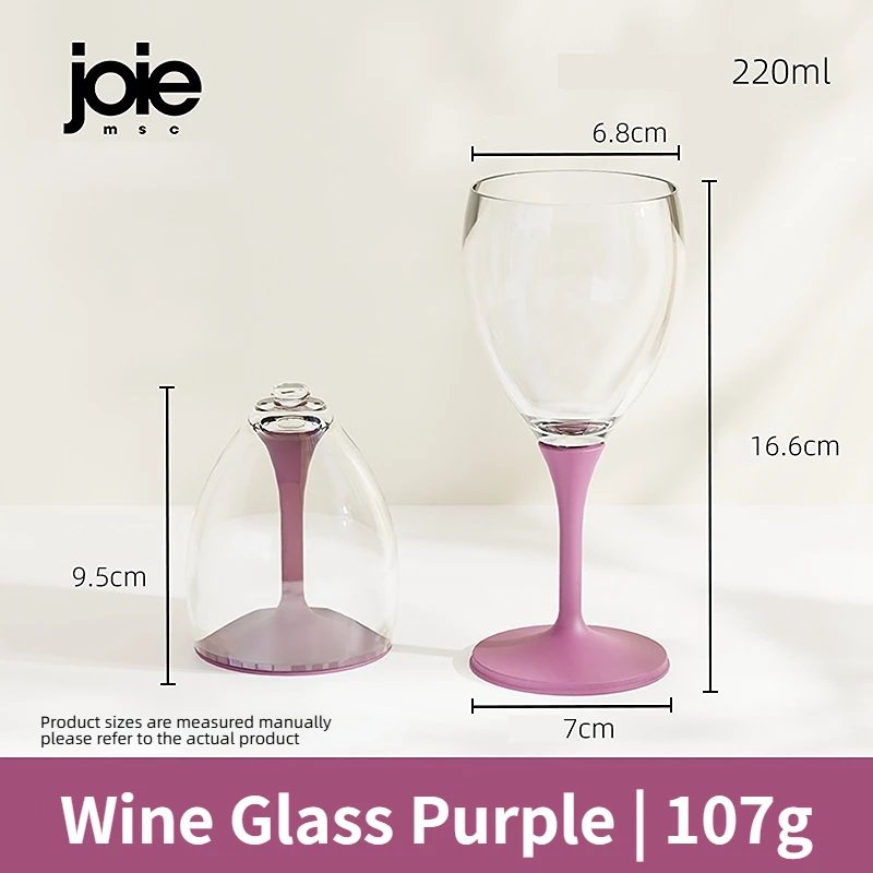 Purple wine glass