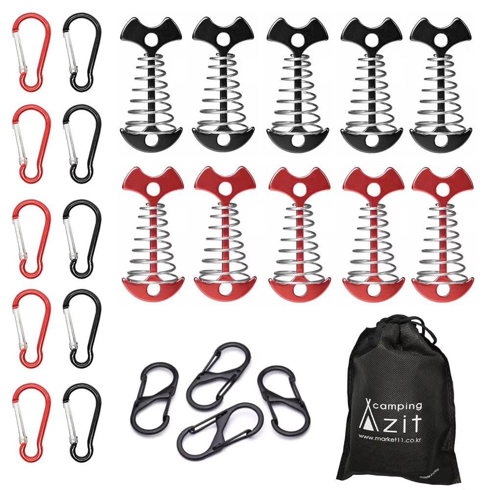 [Camping Azit] Camping Azit Long-type Squid Deck Pack 10P Set (롱타입 피쉬 데크팩 10종 세트)