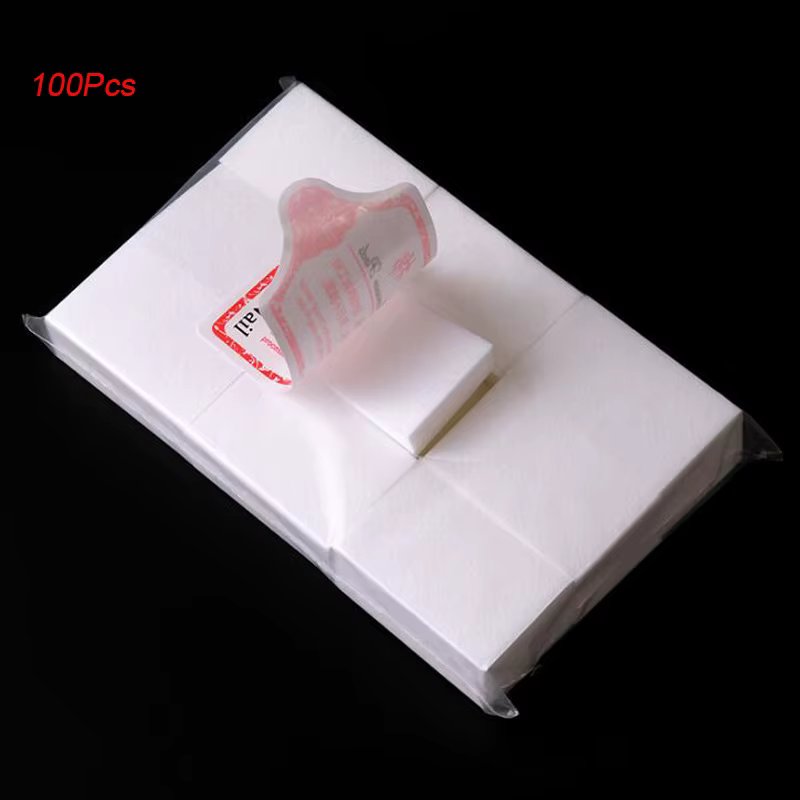 100% Cotton Nail Art Removal Wipes Paper Pad 100/500/600/1000Pcs Lint Free Gel Polish Cleaning Manicure Nail Remover Cotton Wipe