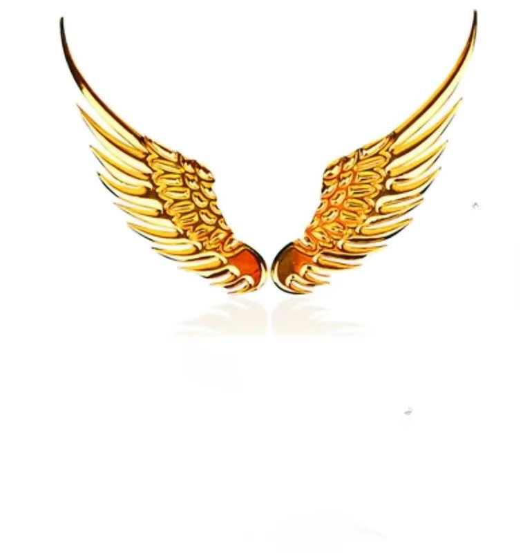 D Gold Metal wing