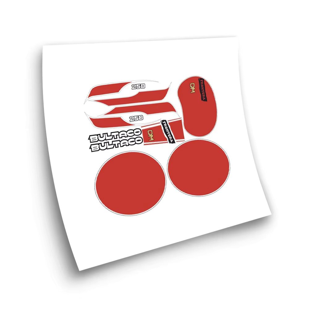 Set of Classic Motorbike compatible stickers  BULTACO Frontera Gold Medal 250