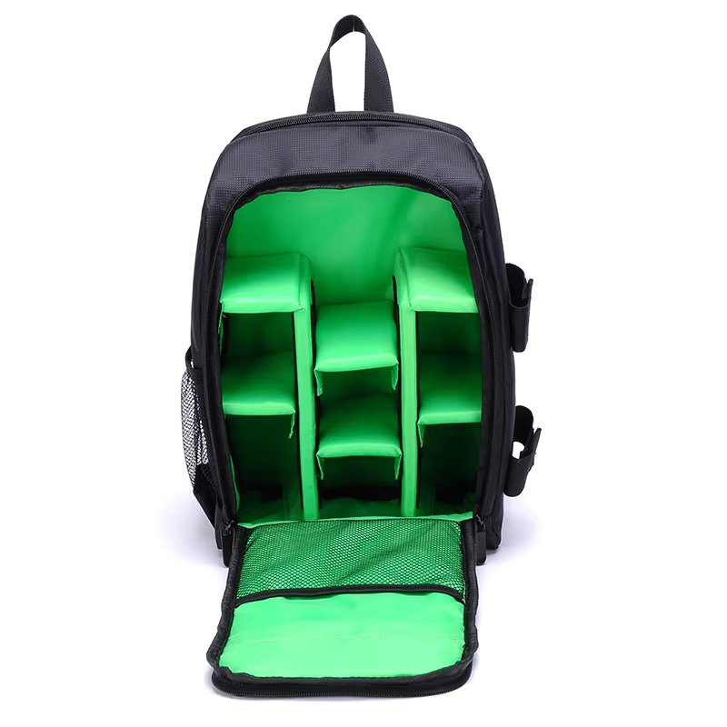 JINNUOLANG Unisex Photograph Waterproof Backpack Camera Shoulders Bags Nylon Case Fit 15.6'' Laptop Travel Outdoor DSLR  Mochila