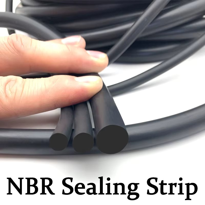 2/5/10Meter Solid Black Nitrile Rubber Strip O Ring Cord NBR Rubber Seal Gasket Diameter 0.8/1/1.5/1.8/2/3/3.5/4/5/6mm