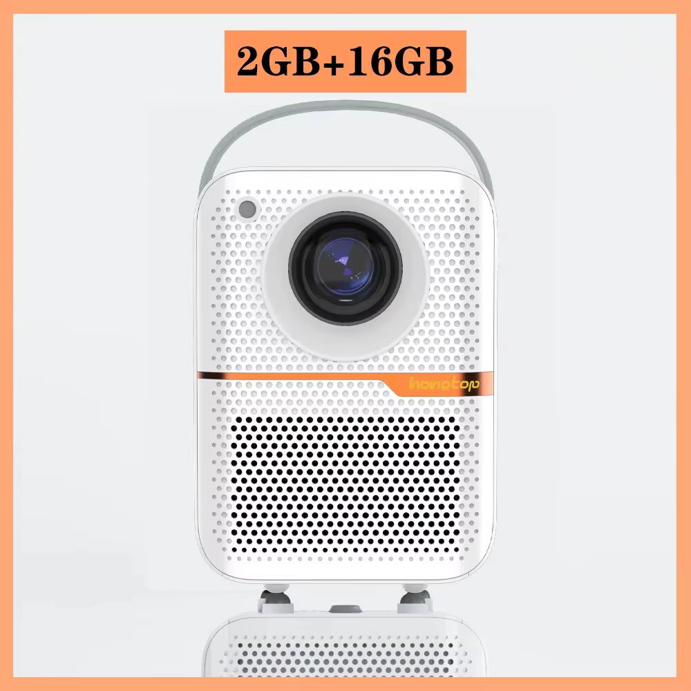 HONGTOP Smart Projector Mini Projector 300 ANSI Lumen 10000L Portable Projector WIFI Bluetooth Compatible with TV Stick Laptop