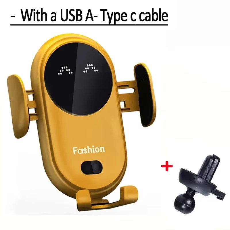 30W Automatic Clamping Infrared Induction  Car Wireless Charger Stand for IPhone 11 12 13 Pro Max Samsung Galaxy S20 21 Plus