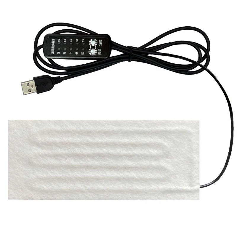 Heating Pad USB Heating Wire Heating Mat 5V Electric Heating Element Film Heater Pad for Warming Feet Heating Vest Coat