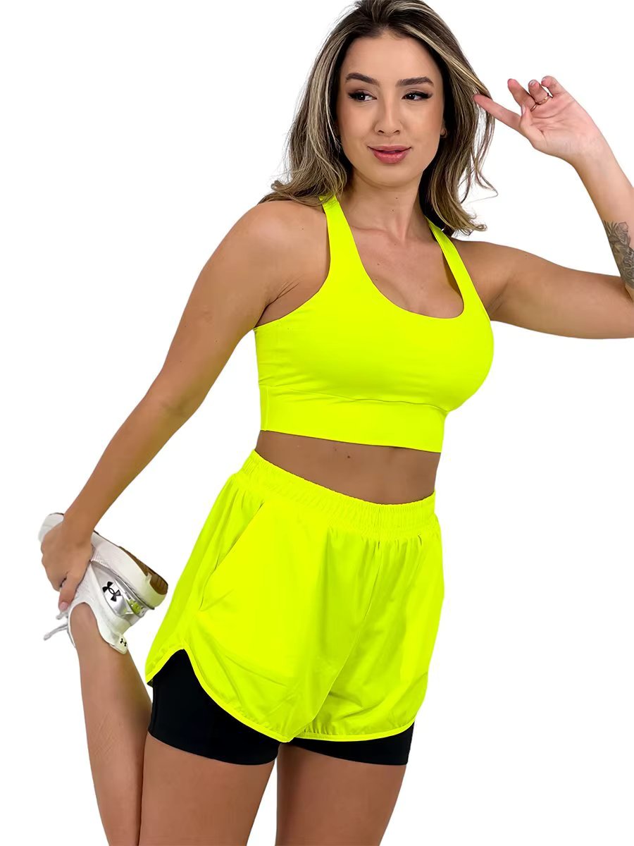 Women's Beach Sport NEONCOLORS Shorts-Neon Yellow