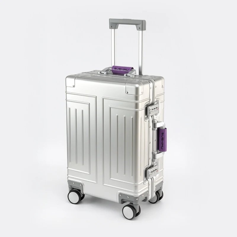 Silver purple handle