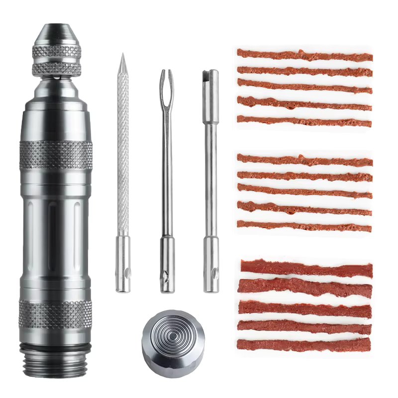 Bike Tubeless Tire Puncture  Kit  Scooter Motorcycle Bicycle Tyre Repair Tool With 15 PCS Stripes Outdoor Accessories