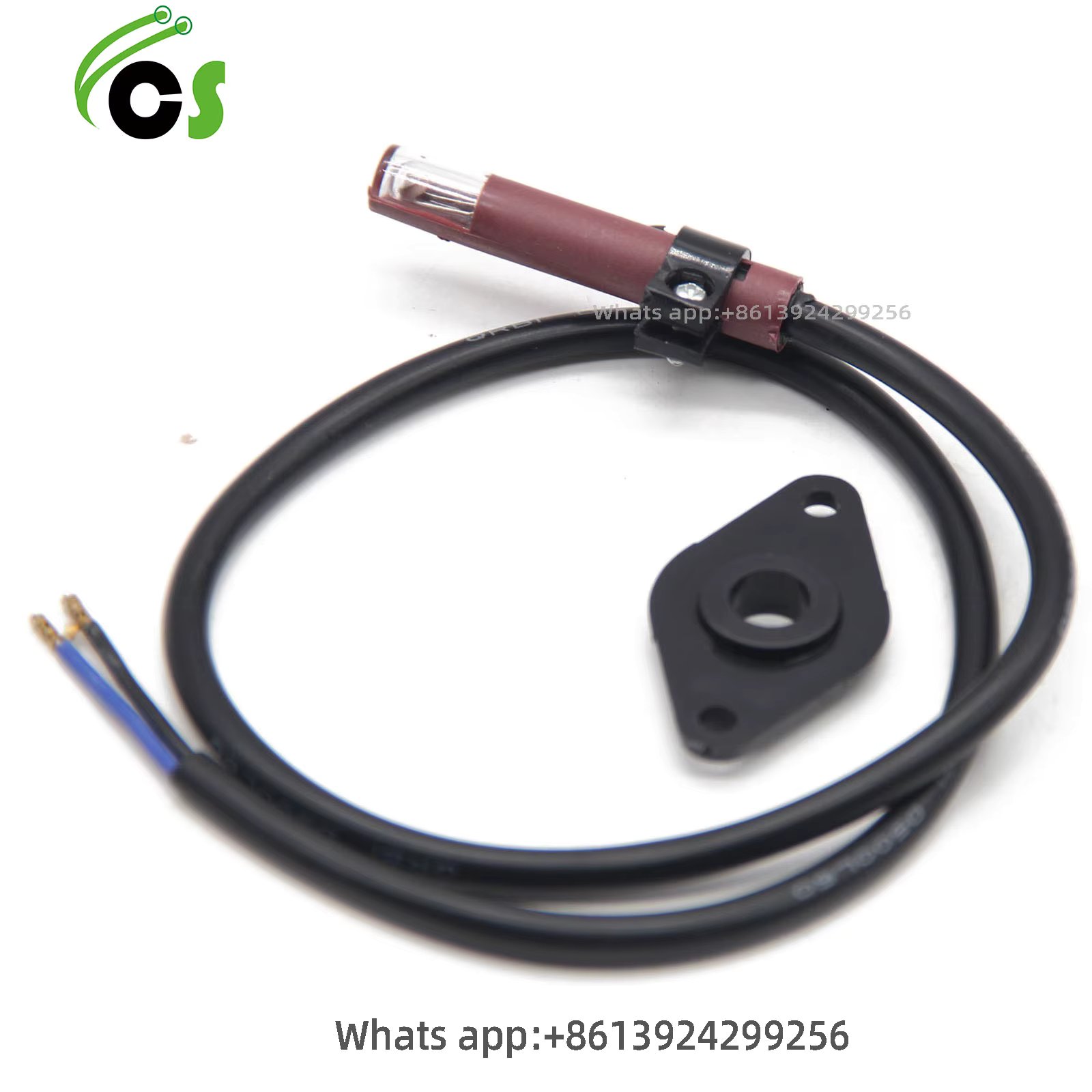 CSBAO QRB1 Flame Detector Photosensitive Electric Eye Burner Detection Photoresistor Red QRB1 Photocell for Burner Waste Oil