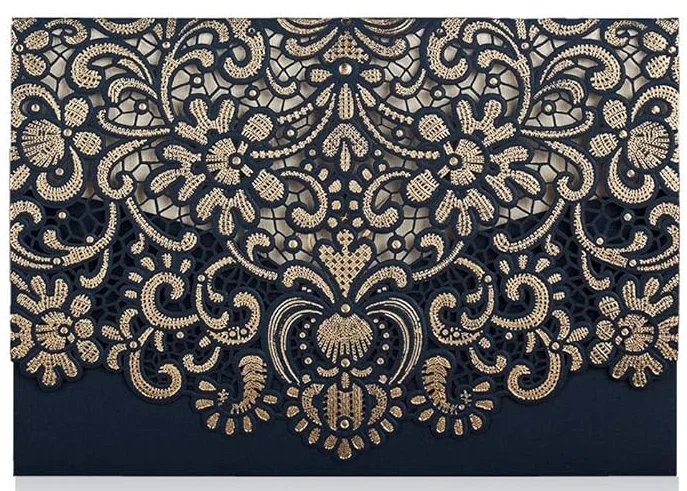 navy blue and gold