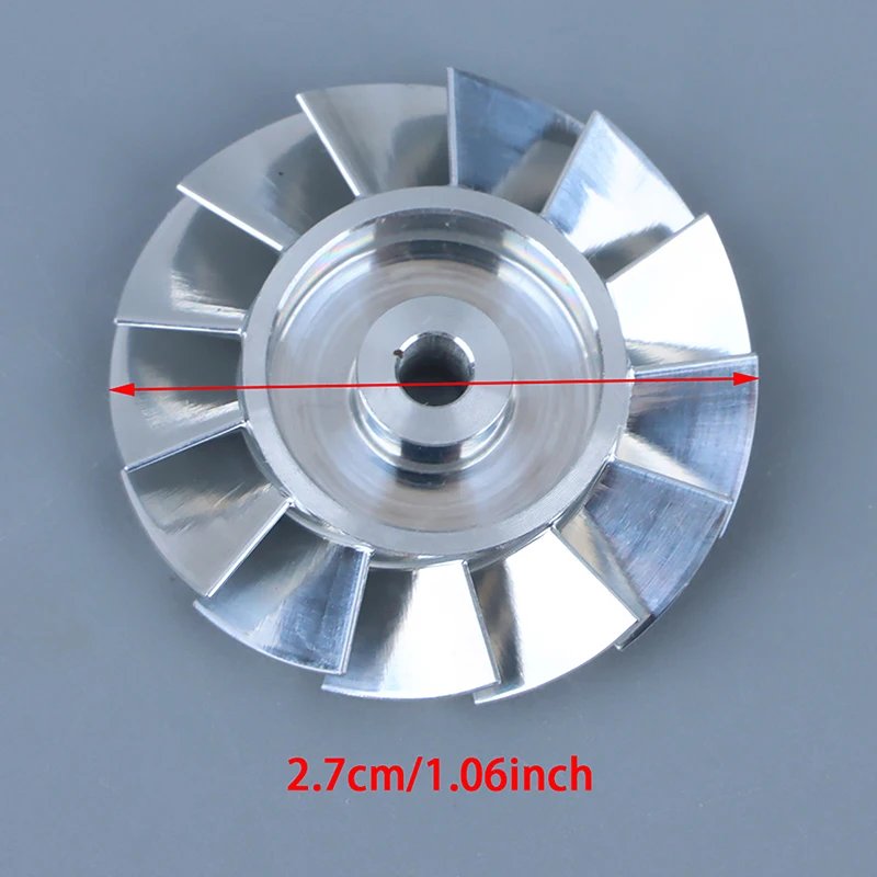 Durable Hair Dryer Parts 27mm Fan Blade Impeller CNC Machined High Precision Aluminium Impeller Repair Accessory