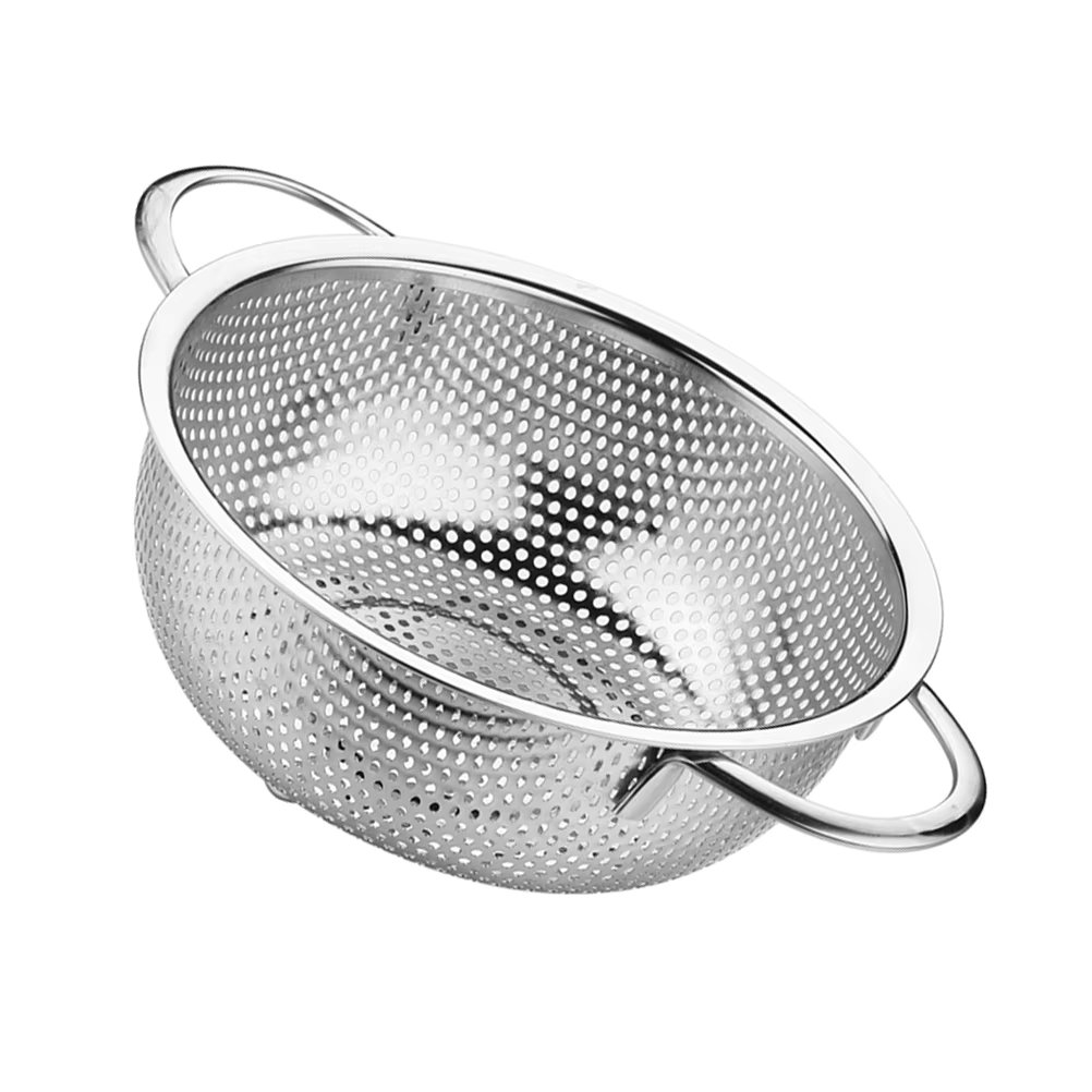 Rice Colander Stainless Steel Noodles Wash Metal Strainer Vegetable Strainer Bowl Vegetable Plastic