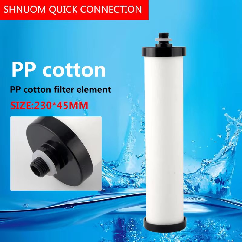 10 Inch Silk Teeth Pp Cotton Filter Water Purifier 5 Micron Sediment Water Filter Cartridge 1/4” Filter Element Length 240MM