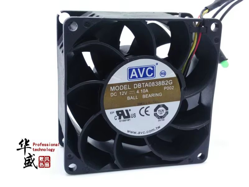 For AVC Dbta0838b2g 12v 4.1a 8cm 8038 4-Wire PWM Modified Supercharged Ultra-Violent Fan