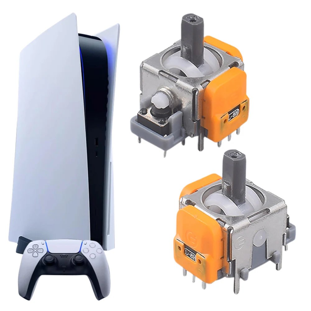 2PCS Hall Effect Joystick Module For PS5/PS4/Switch Pro/XBox,Upgraded High Precision 3D Analog Stick Sensor Module Accessories