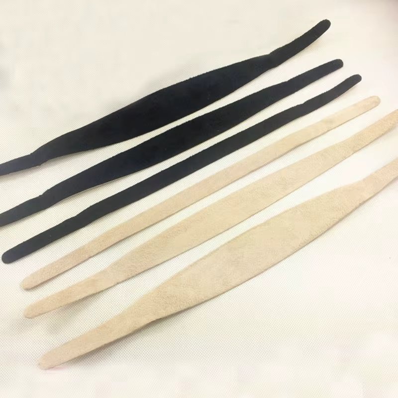 20PCS Various Sizes Adhesive Velvet Chamois Fabric Strips For Inside Headband Inner Line of Hairbands Sticky Tape DIY