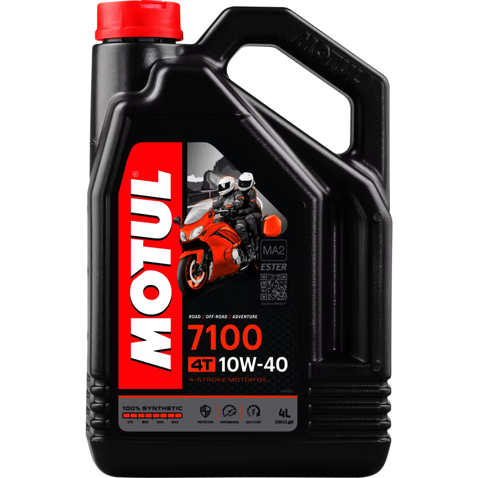 Motul 104092 10W40 4T 4L 7100 engine lubricating oil motorcycle motorbike motorcycle 4 litres