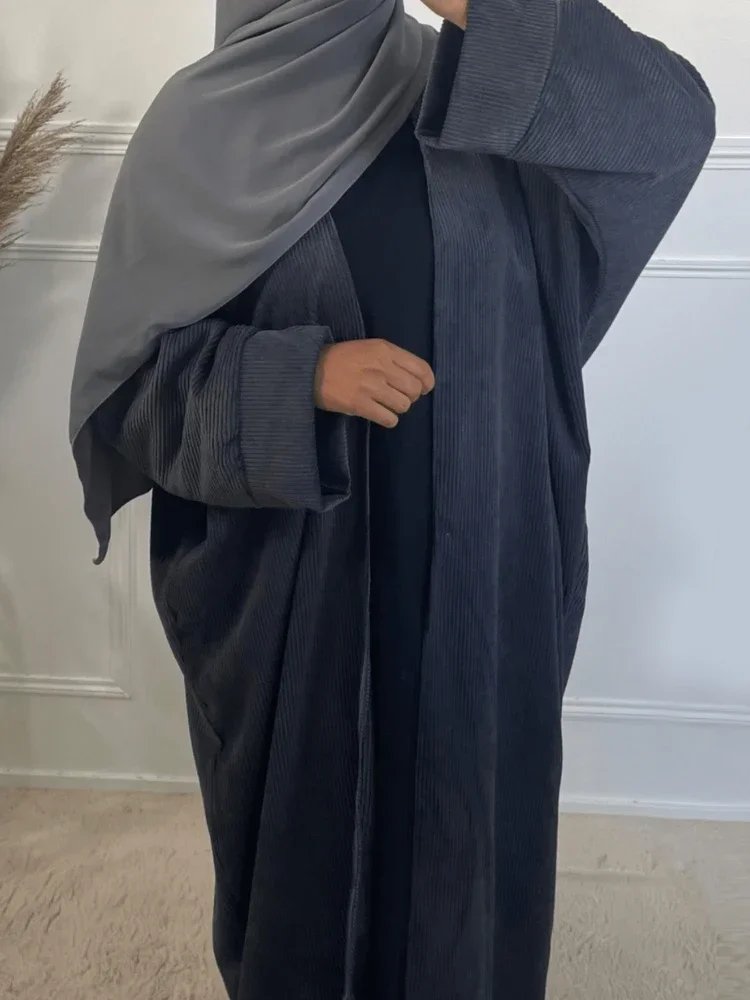 grey abaya
