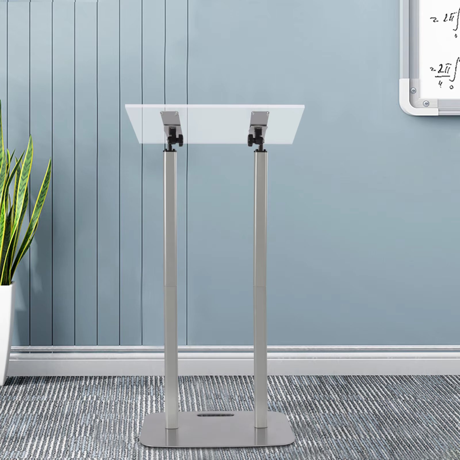 Stand Church Presentation Lectern Acrylic+iron Podium Stand Church Presentation Lectern Acrylic Adjustable Laptop Desk