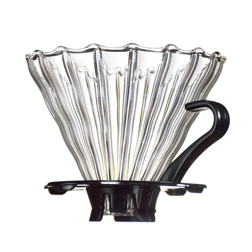 Coffee Drip Glass Pouring Coffee Filter Barista Coffee Brew Cup  V02 Coffee Funnel Filter Cup 1-4 Cups