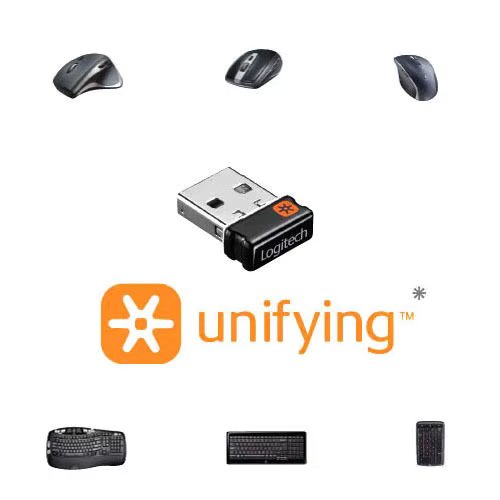 Wireless Dongle Receiver Unifying USB Adapter for Log.itech Mouse Keyboard Connect 6 Device for M515 M600 K800 MK520 K270 Etc