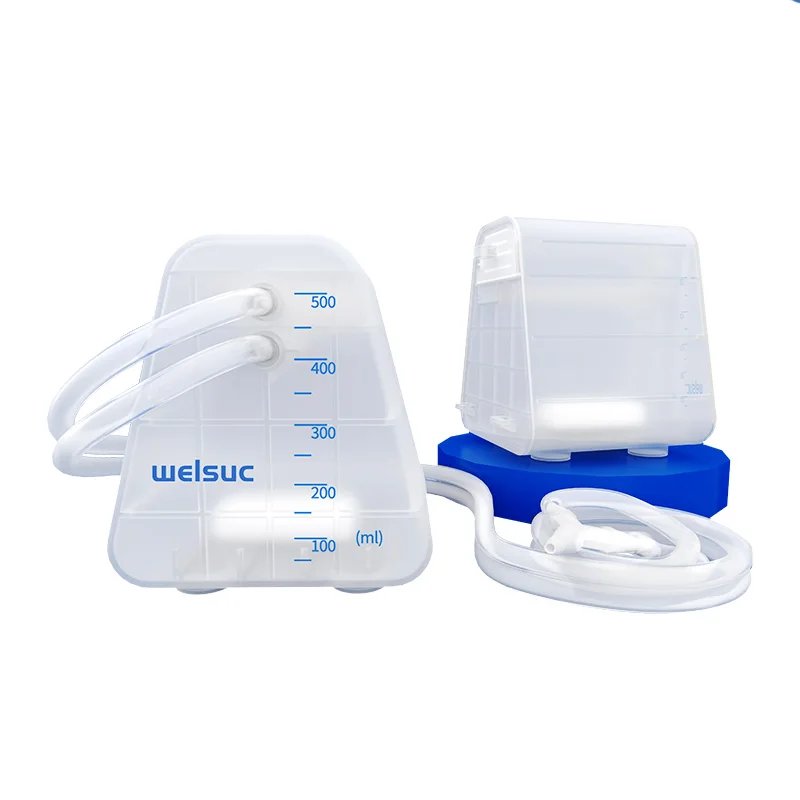 Medical supplies Negative pressure wound therapy device disposable canister drainage bottle 500ml in stock for shipping