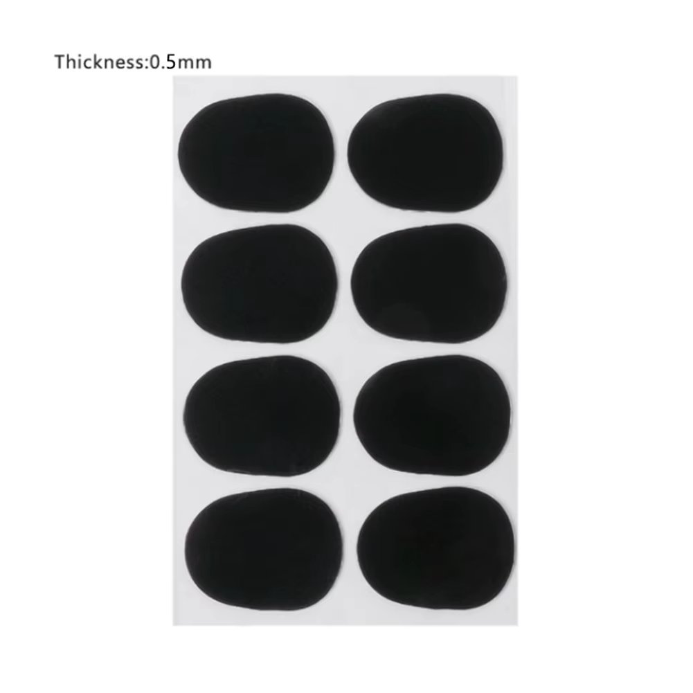8x Sax Mouthpiece Cushions Patches Pads 0.5mm 0.8mm For Alto Sax Tenor Saxophone Silicone Wind Instrument Mouthpiece Accessory