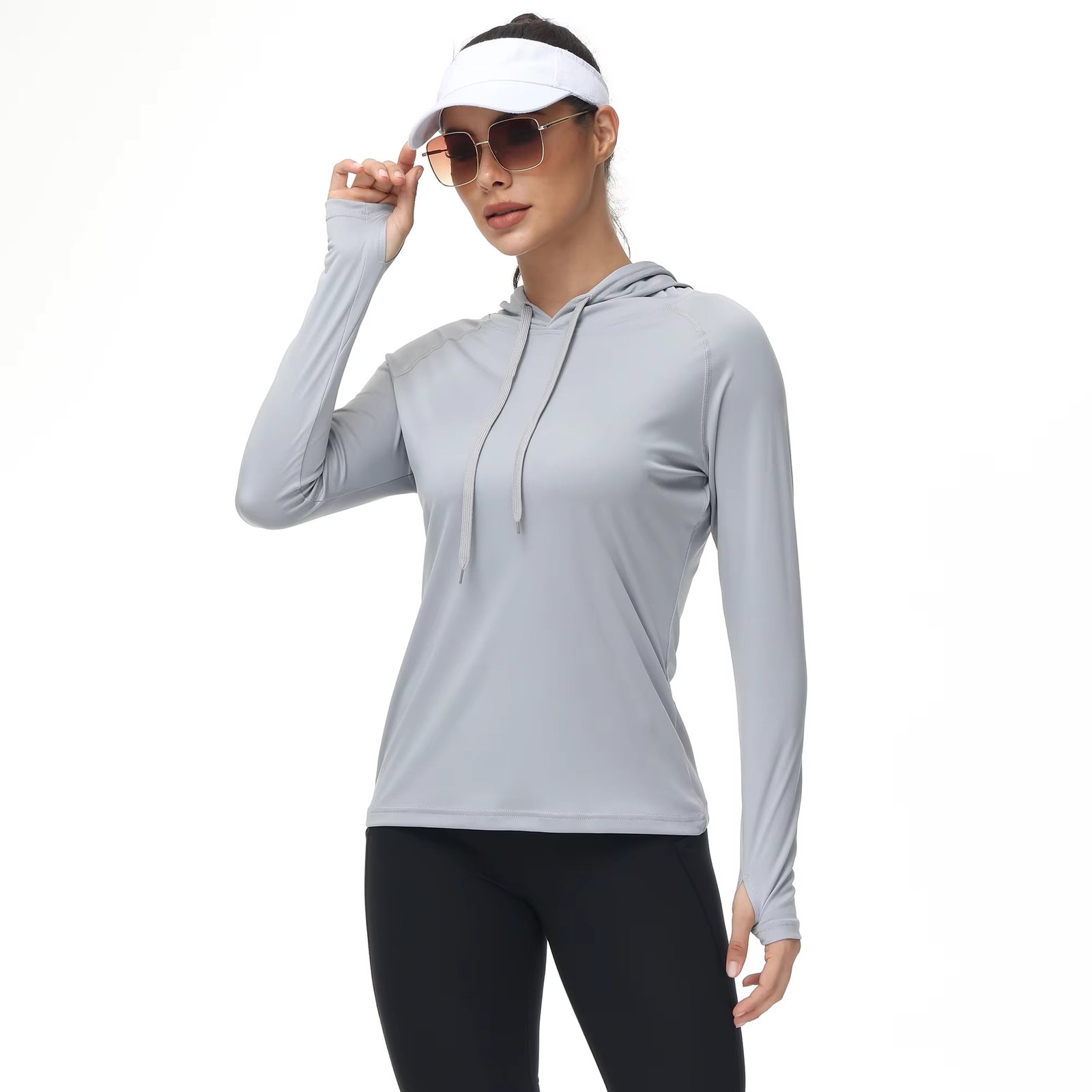 Women's UPF 50+ Rash Guard Long Sleeve Shirts Sun Protection Quick Dry Lightweight T-Shirt Swim Hiking Runing Fishing