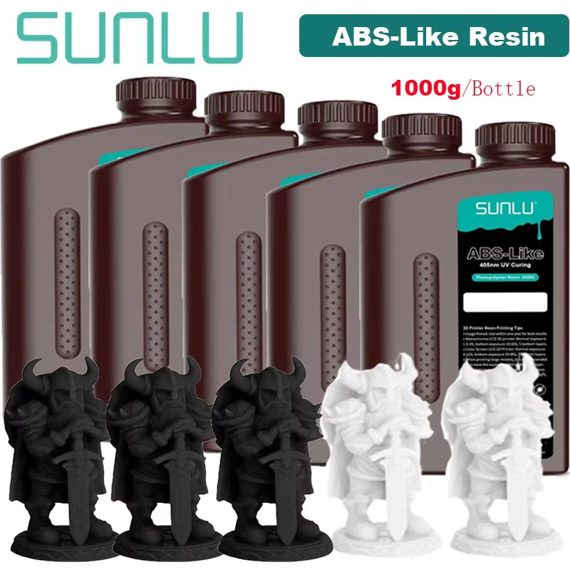 SUNLU 5KG ABS-Like/ Standard / Water-Wash 3D Resin 405nm UV Resin For most SLA/DLP/LCD 3D Printer Material UV Sensitive 1kg