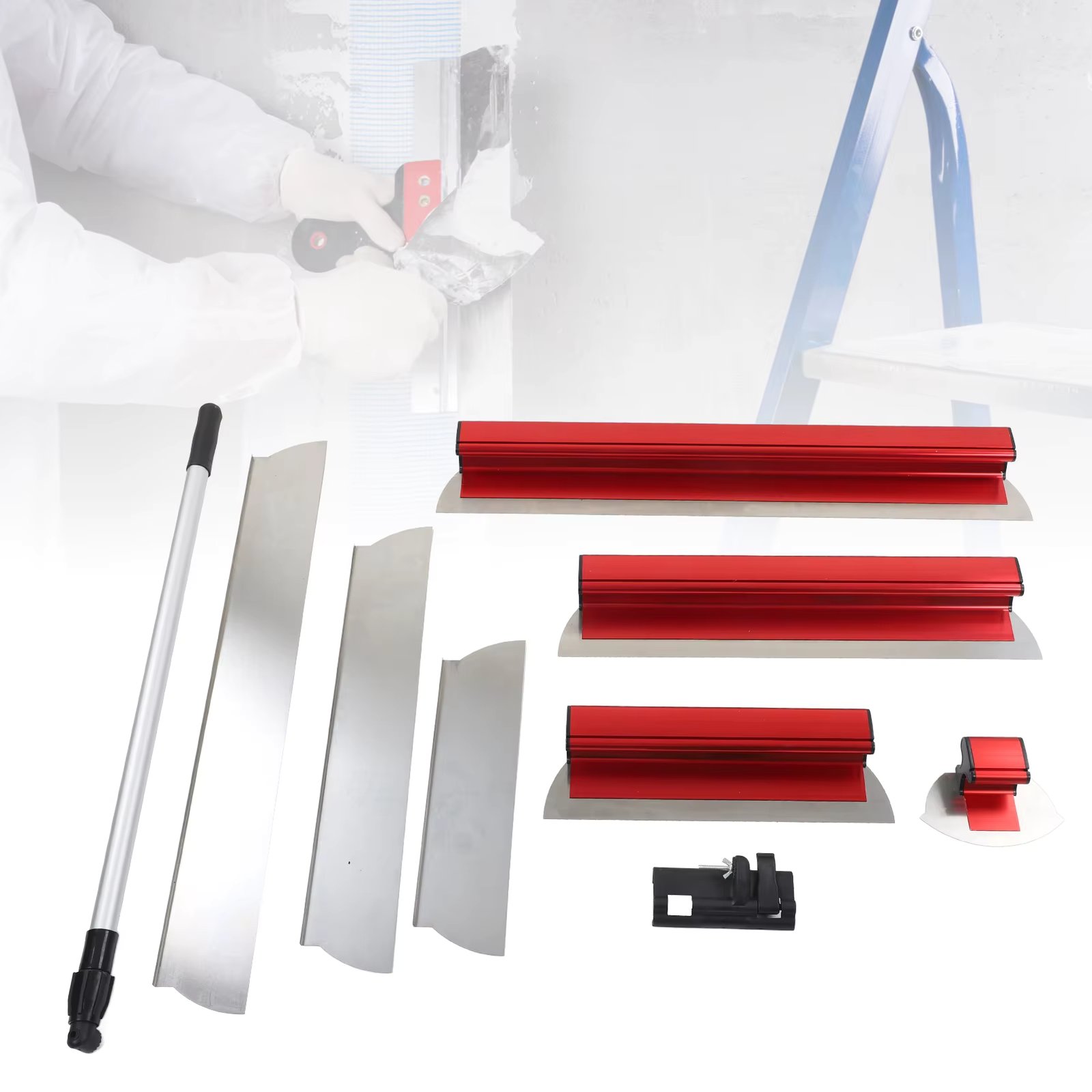 Construction  Tools Skimming Blade  Skimming Blade Set Lightweight Aluminum Body Quick Replacement for Work Site