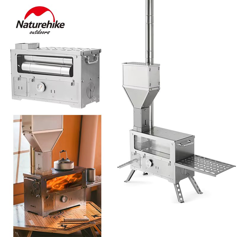 Naturehike Particles Heating Firewood Stove Outdoor Portable Fuel Furnace Camping Tent Oven Cooker Heater Pellet Bin Burner