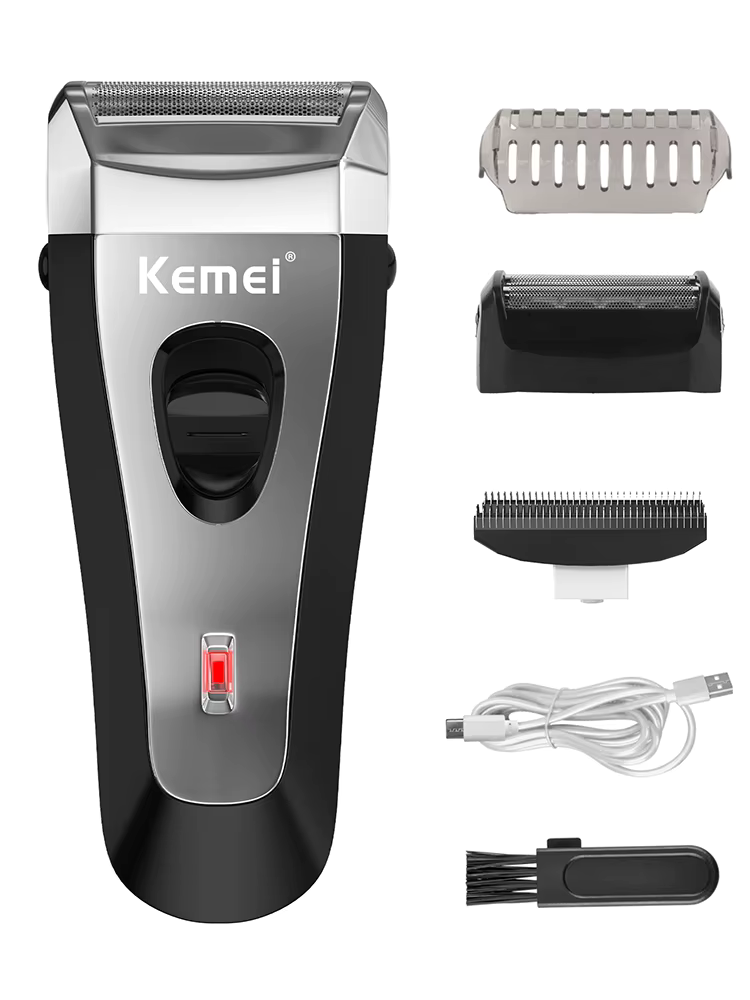 Kemei KM-9038 Foil Professional Electric Shaver Portable Razor Rechargeable Beard Trimmer USB Hair Shaving Machine for Men