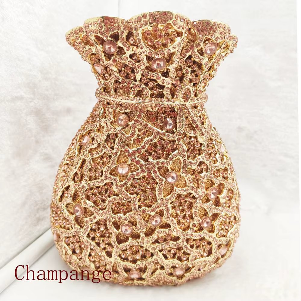 Red Crystal Fashion Evening Bags for Dinner Handbags Women Party Wedding Bridal Bags Ladies Clutch Bags Customized SM33