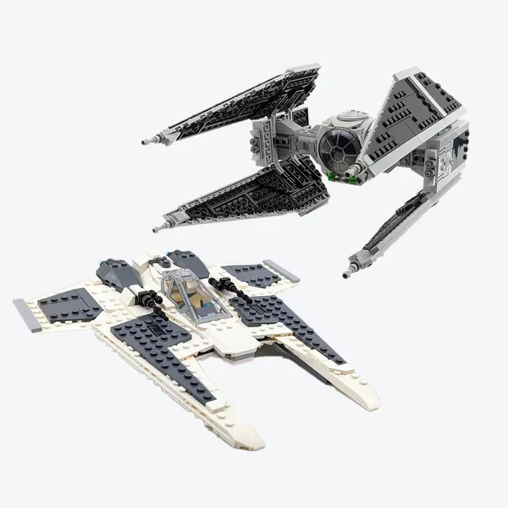 900PCS SPACE-Destroyers Battle Fighters Galaxy-Interceptor Model Building Blocks Bricks Boys Toys Gift Birthday